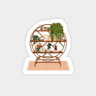 Trendy Plants in Interior, Botanical illustration 34 Sticker